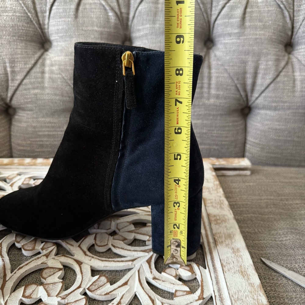 Tory Burch Suede Leather Ankle Boots Heels Women’s 11 - Picture 9 of 12